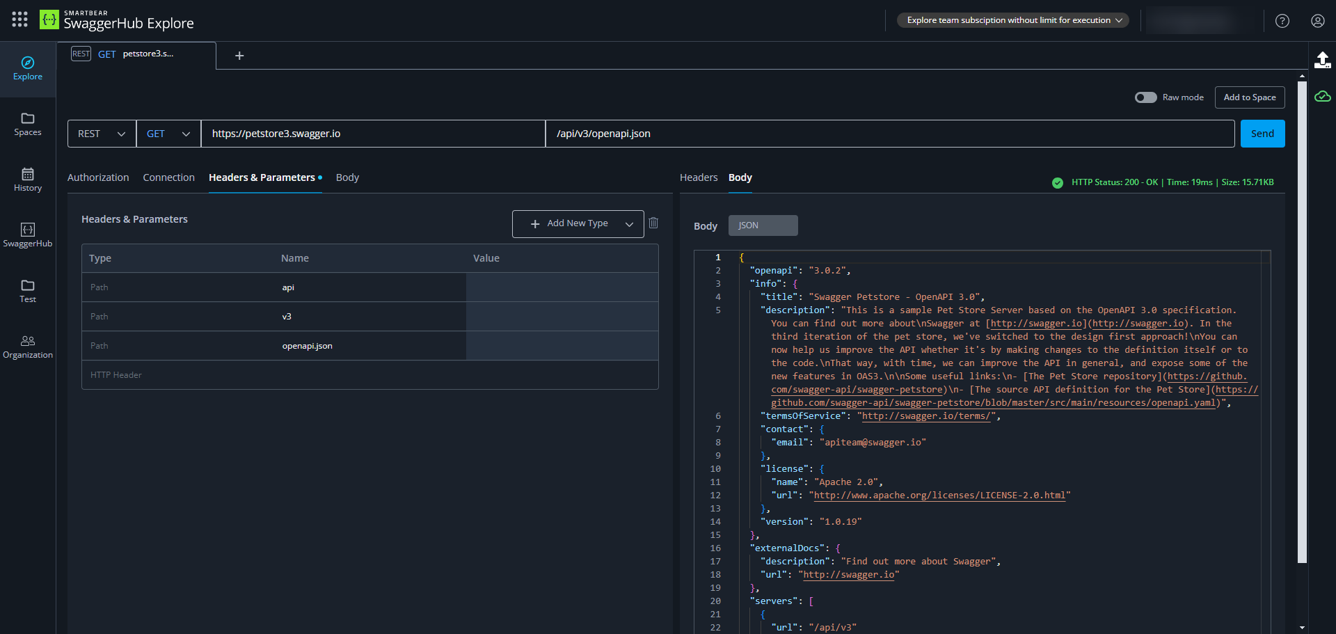 quick-start-response.png A screenshot of an API operation.